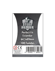 Sleeves Standard Perfect Fit (100) Steel Armour  - Sleeves Standard Perfect Fit (100) Steel Armour
66x91mm100