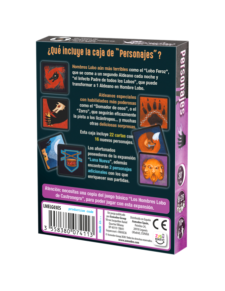 Werewolves of Miller's Hollow. Character Pack (Spanish)  - 