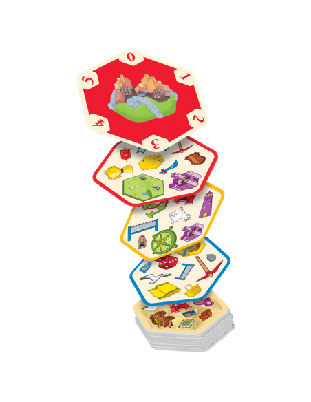 Dobble Catan  - ¿QUIÉN ENCONTRARÁ ANTES EL SÍMBOLO IDÉNTICO EN LA ISLA DE CATAN?

Esta edición especial de DOBBLE te lleva de vi