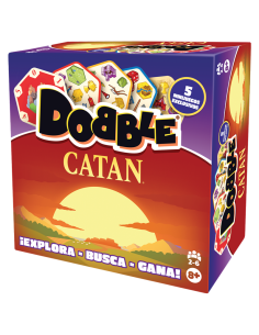 Dobble Catan  - ¿QUIÉN ENCONTRARÁ ANTES EL SÍMBOLO IDÉNTICO EN LA ISLA DE CATAN?

Esta edición especial de DOBBLE te lleva de vi