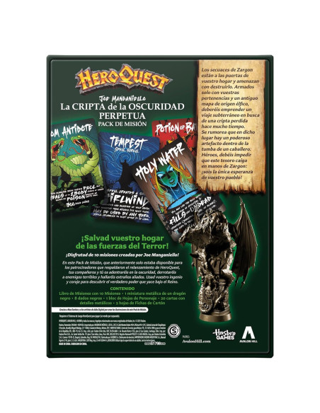 HeroQuest: La Cripta de la Oscuridad Perpetua Pack de Misión  - ¡Salvad vuestro hogar de las fuerzas del Terror!