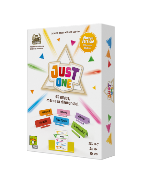 Just One. Nueva Versión  - ¡Tú eliges, marca la diferencia!

Just One es un party game cooperativo en el que tendréis que conseg