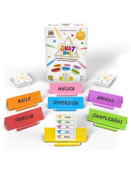 Just One. Nueva Versión  - ¡Tú eliges, marca la diferencia!

Just One es un party game cooperativo en el que tendréis que conseg