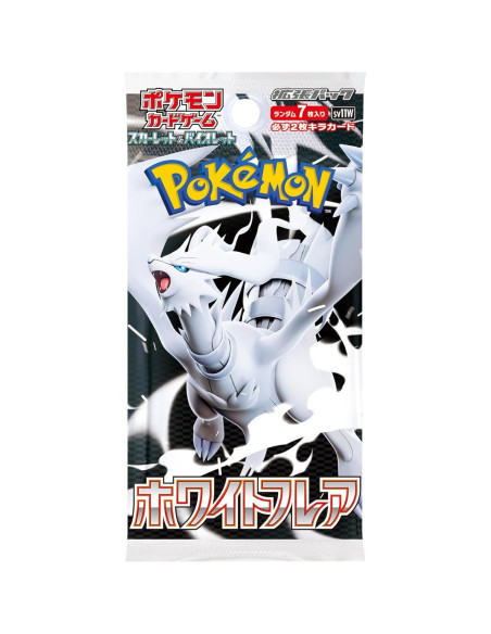 Escarlata y Púrpura 10.5 Llama Blanca: Sobre (5 cartas) Japones  - Escarlata y Púrpura 10.5 Llama Blanca: Sobre (5 cartas) Japon