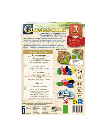 Carcassonne Expansión 2: Constructores y Comerciantes  - 