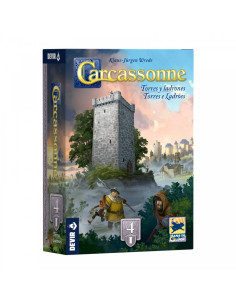 Carcassonne Expansión 4: Torres y Ladrones  - Esta caja incluye 18 nuevas losetas para añadir al juego básico (13 normales y 5 d
