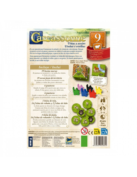 Carcassonne Expansión 9: Viñas y Ovejas  - 