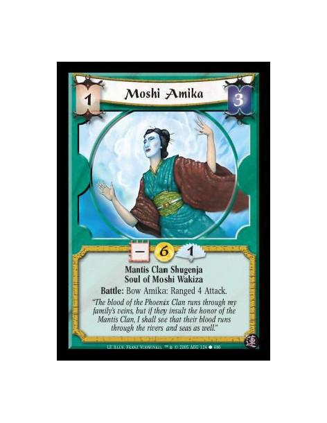 Moshi Amika  - Mantis Clan Shugenja · Soul of Moshi Wakiza. Battle: Bow Amika: Ranged 4 Attack