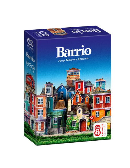 Barrio. Juego de Mesa  - Construye casas para formar la mejor panorámica del Barrio, pero cuidado porque aquí compartes los mate