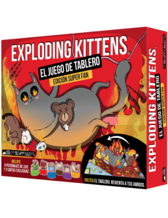 copy of Exploding Kittens (Castellano)  - Exploding Kittens es un juego de cartas rápido y divertido, ideal para grupos amantes 