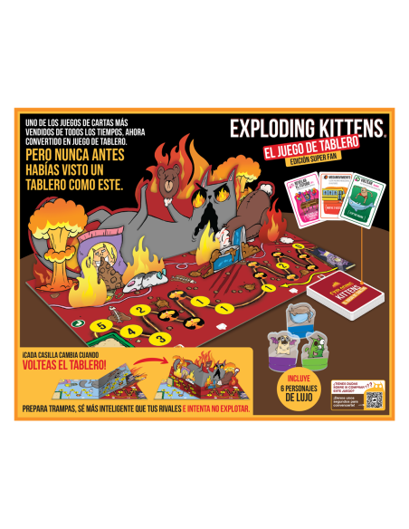 Exploding Kittens Super Fan Editión. The Board Game (Spanish)  - 