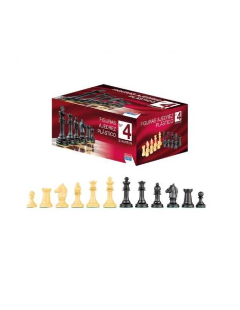 Plastic Chess Figures No. 4 Staunton. KM 0  - Plastic Chess Figures No. 4 Staunton. KM 0 2