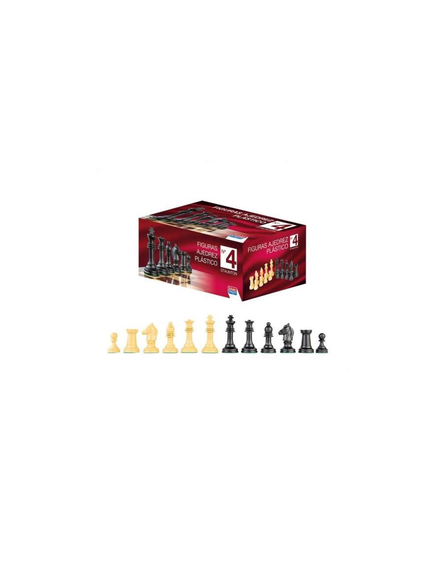Plastic Chess Figures No. 4 Staunton. KM 0  - Plastic Chess Figures No. 4 Staunton. KM 0