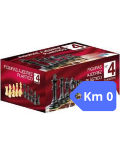 Figuras de Ajedrez de plastico Nº4 Staunton. KM 0  - Figuras de Ajedrez de plastico Nº4 Staunton
