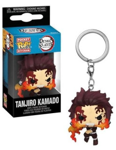 Keychain Funko Pop Tanjiro Kamado. Demon Slayer  - Keychain Funko Pop Tanjiro Kamado. Demon Slayer