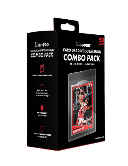 Card Grading Submission Combo (50)  - Pack combinado de Ultra PRO para envíos de gradación, ideal para tiendas especializadas en