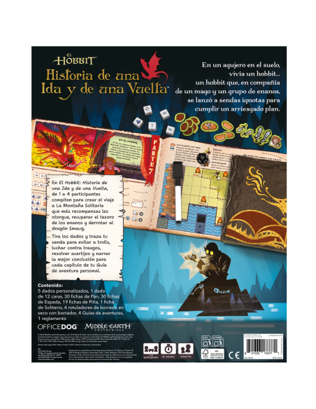 El Hobbit: Historia de una Ida y de una Vuelta  - El juego de dados sobre el viaje de Bilbo a la Montaña Solitaria, contado en 8