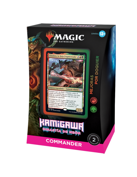 Mazo Commander Upgrades Unleashed Inglés. MTG Kamigawa Neon Dinasty  - Mazo Commander Upgrades Unleashed Inglés. MTG Kamigawa Ne