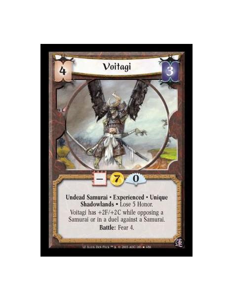 Voitagi Exp (Español)  - Undead Samurai · Experienced · Unique · Shadowlands · Lose 5 Honor. Voitagi has +2F/+2C while opposing 
