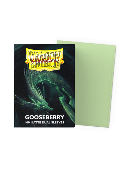 Fundas Dragon Shield Tamaño Standard (63x88mm) - Gooseberry Dual Mate (100)  - Fundas compatibles con Magic The Gathering, Pokém