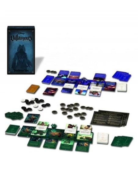 Villainous Treacherous Tides (Spanish)  - Villainous: Treacherous Tides is an expansion for the Villainous board game that can a