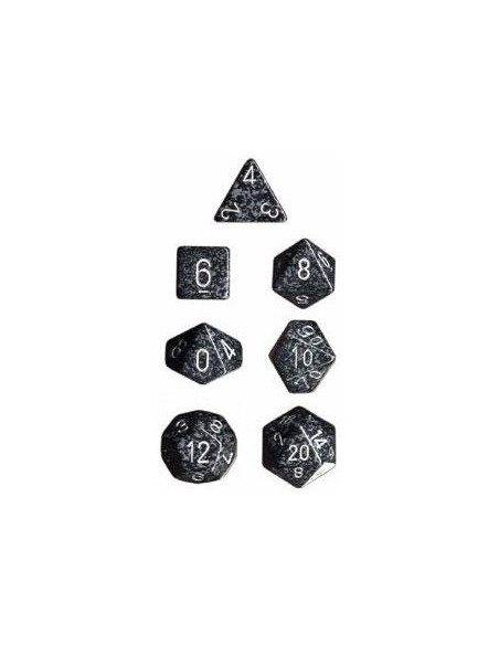Set 7 Dados Hi-Tech Chessex  - Set 7 Dados Hi-Tech