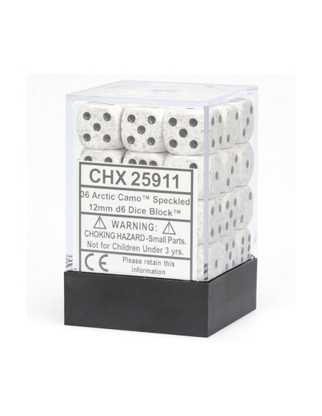 Set 36 Dice Arctic Camo. D6  - Set 36 Dice Arctic Camo. D6