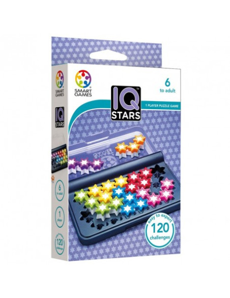 IQ Stars. Smart Games  - IQ Stars es un juego de lógica para un jugador distinto a los demás por la combinación de piezas en for