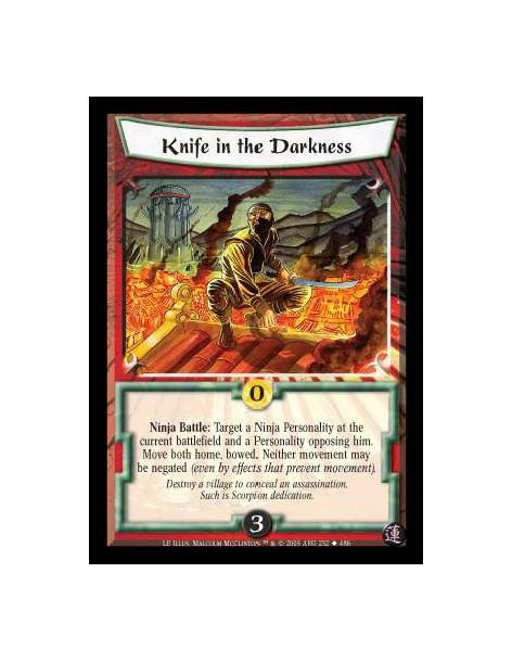 Knife in the Darkness  - Ninja Battle: Target a Ninja Personality at the current battlefield and a Personality opposing him. Mov