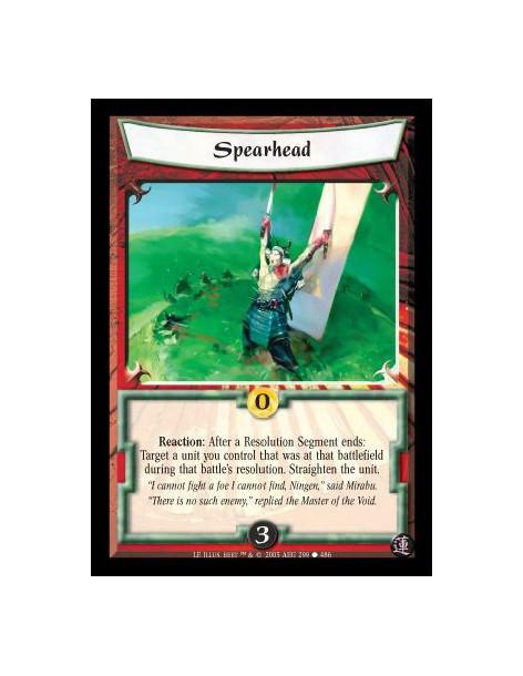 Spearhead  - Reaction: After a Resolution Segment ends: Target a unit you control that was at that battlefield during that battl