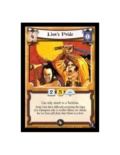 Lion's Pride  - Can only attach to a Tactician.