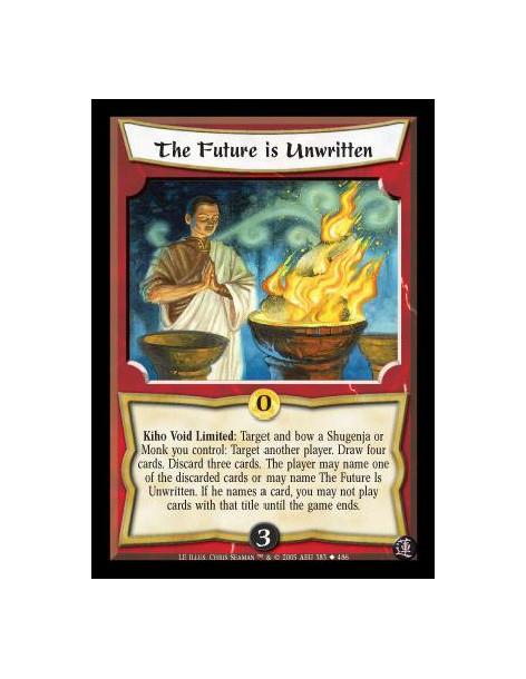The Future is Unwritten  - Kiho Void Limited: Target and bow a Shugenja or Monk you control: Target another player. Draw four ca