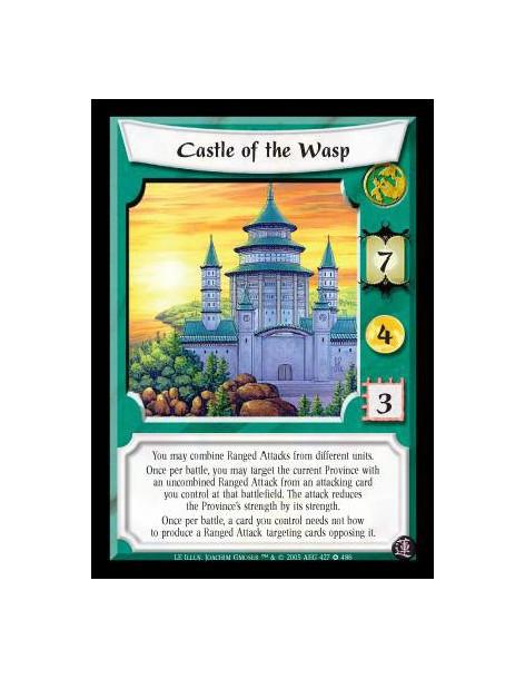 Castle of the Wasp (Spanish)  - You may combine Ranged Attacks from different units. Once per battle, you may target the current