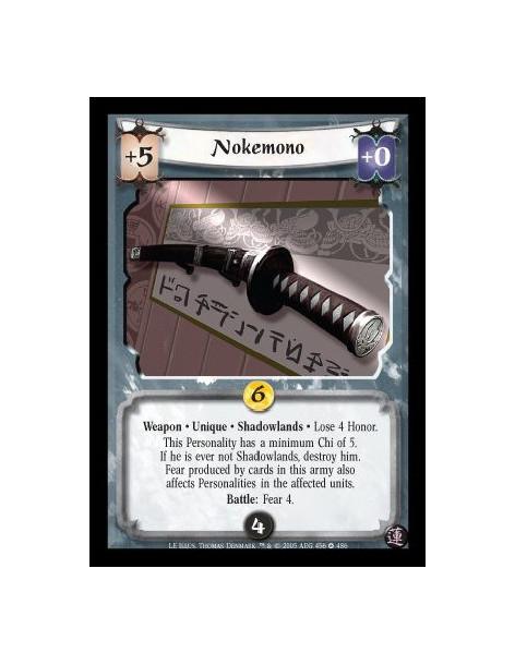 Nokemono (Español)  - Weapon · Unique Shadowlands. This Personality has a minimum Chi of 5. If he is ever not Shadowlands, destr