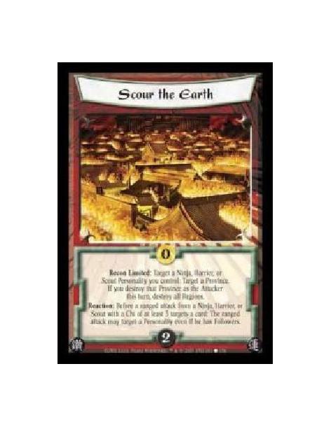 Scour the Earth FOIL  - Recon Limited: Target a Ninja, Harrier, or Scout Personality you control: Target a Province. If you dest