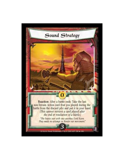 Sound Strategy FOIL  - Reaction: After a battle ends: Take the last non-Terrain Action card that you played during the battle fr