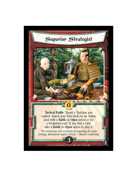 Superior Strategist FOIL  - Tactical Battle: Target a Tactician you control: Search your Fate deck for an Action card with a Bat