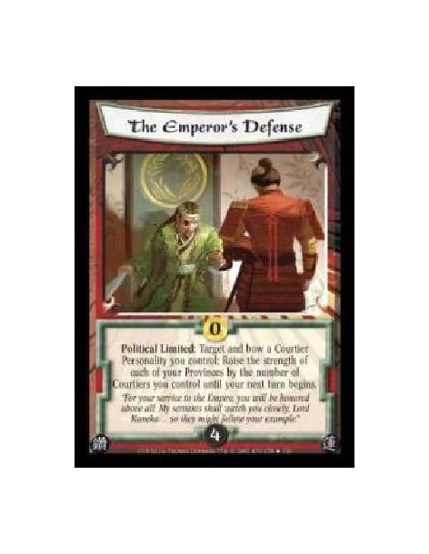 The Emperor's Defense FOIL  - Political Limited: Target and bow a Courtier Personality you control: Raise the strength of each o