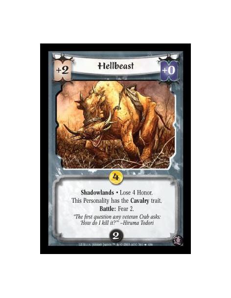 Hellbeast FOIL  - Shadowlands · Lose 4 Honor. This Personality has the Cavalry trait. Battle: Fear 2.