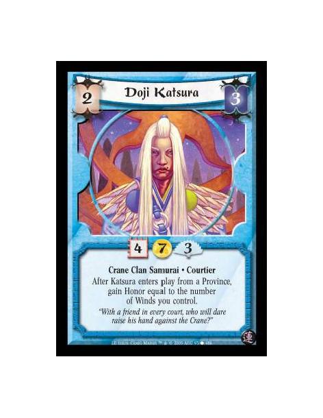 Doji Katsura FOIL  - Crane Clan Samurai · Courtier. After Katsura enters play from a Province, gain Honor equal to the number of