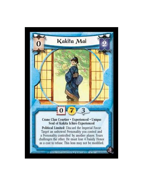 Kakita Mai Exp FOIL  - Crane Clan Courtier · Experienced · Unique · Soul of Kakita Ichiro Experienced. Political Limited: Discar