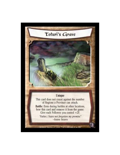 Toturi's Grave FOIL  - Unique. This card does not count against the number of Regions a Province can attach. Battle: Even during