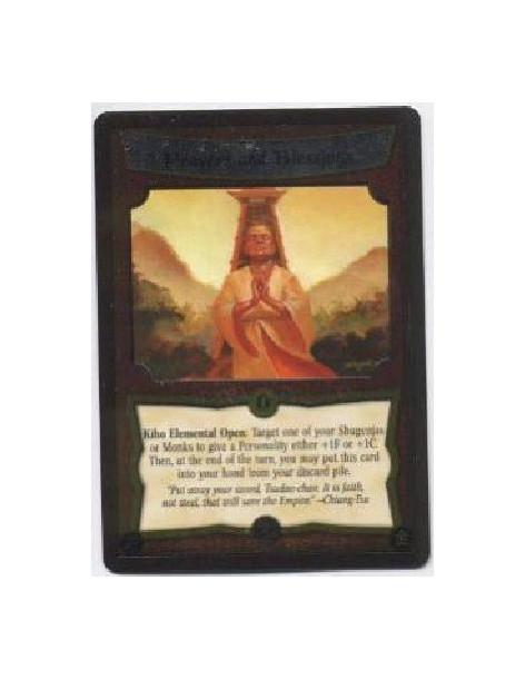 Prayers and Blessings FOIL  - Kiho Elemental Open: Target one of your Shugenjas or Monks to give a Personality either +1F or +1C