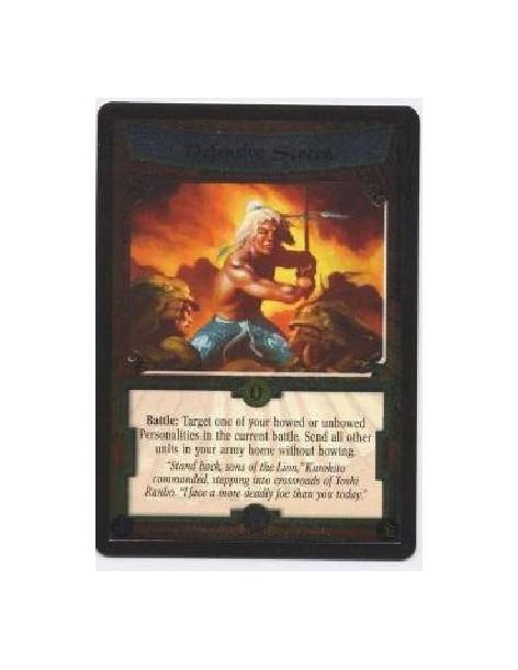 Defensive Screen FOIL  - Battle: Target a unit you control at the current battlefield. Move all other units you control there ho