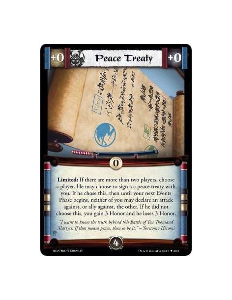 Peace Treaty  - Limited: If there are more than two players, choose a player. He may choose to sign a a peace treaty with you. I