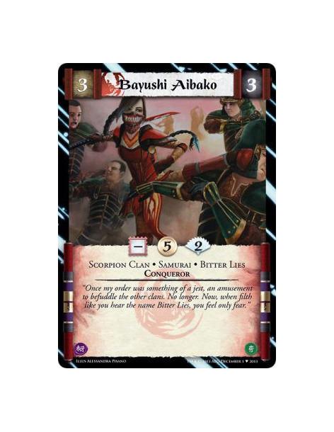 Bayushi Aibako  - Scorpion Clan • Samurai • Bitter Lies • Conqueror&nbsp;