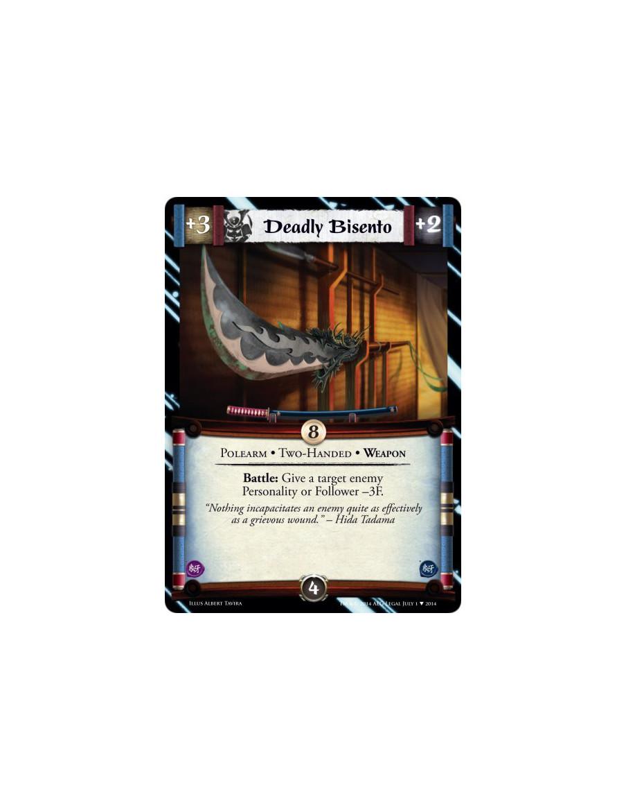 Deadly Bisento  - Polearm • Two-Handed • WeaponBattle: Give a target enemy Personality or Follower -3F.