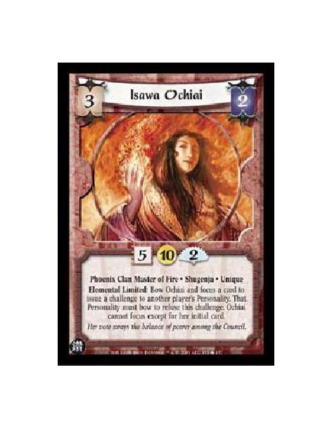 Isawa Ochiai FOIL (Spanish)  - Phoenix Clan Master of Fire · Shugenja · UniqueElemental Limited: Bow Ochiai and focus a card to 