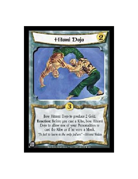 Hitomi Dojo  - Bow Hitomi Dojo to produce 2 Gold.Reaction: Before you cast a Kiho, bow Hitomi Dojo to allow one of your Personal