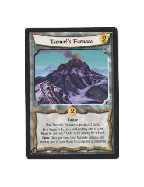 Tamori's Furnace  - UniqueBow Tamori's Furnace to produce 2 Gold.Bow Tamori's Furnace and destroy one of your Items to produce 8